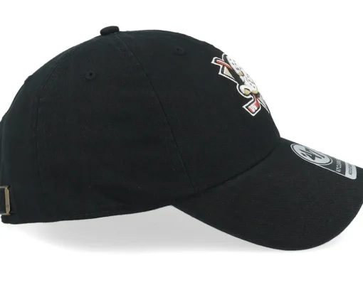 Clearance 47 Brand Anaheim Ducks 47 Clean Up W/No Loop Label Black Dad Cap -