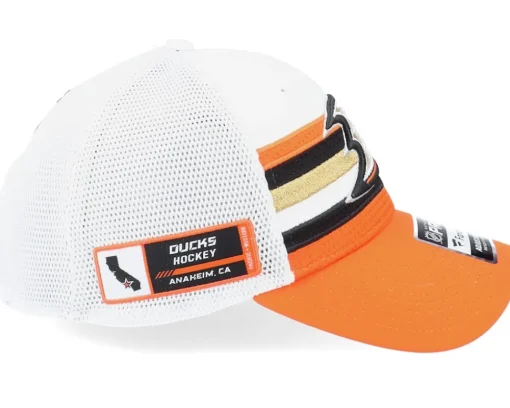 Trucker-Fanatics Anaheim Ducks Authentic Pro Draft White/Orange Trucker -
