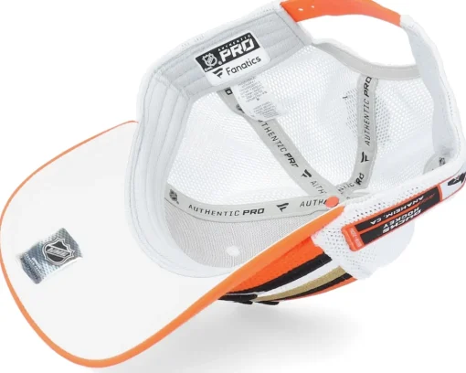 Trucker-Fanatics Anaheim Ducks Authentic Pro Draft White/Orange Trucker -