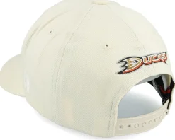 Sale Mitchell & Ness Anaheim Ducks Khaki Classic Red Khaki Adjustable - Beige