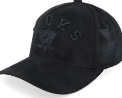 Adjustable-Mitchell & Ness Anaheim Ducks Nightshade Pro Cap Vintage A-frame Adjustable - Black