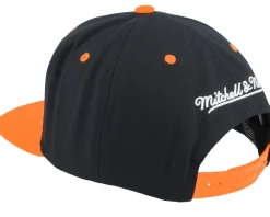 Snapback-Mitchell & Ness Anaheim Ducks Transcript /Orange Snapback - Black