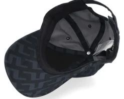 New J.Lindeberg Anga Printed Cap Bias Bridge Black Adjustable -
