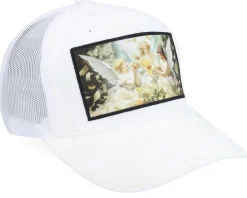 Trucker | Velvet Caps-Calza Pennello Angels & Money Velvet / A-frame Trucker - White