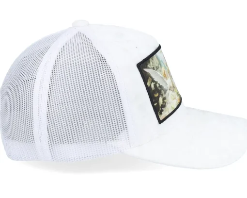 Trucker | Velvet Caps-Calza Pennello Angels & Money Velvet / A-frame Trucker - White