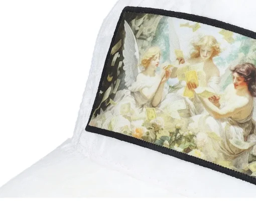 Trucker | Velvet Caps-Calza Pennello Angels & Money Velvet / A-frame Trucker - White