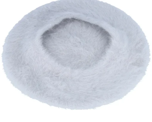 Best Seeberger Angora Light Grey Beret -