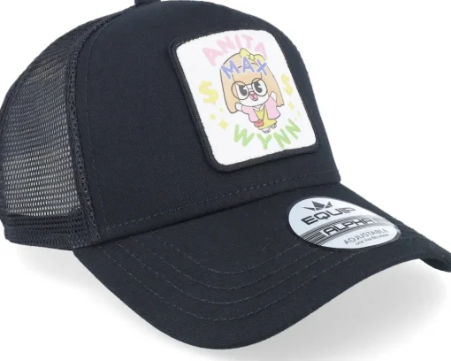 Trucker-Iconic Anita Max Wynn Patch Black Trucker -