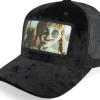 Velvet Caps-Scenes Anna Belle Velvet Black/Black A-frame Trucker -