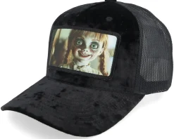 Velvet Caps-Scenes Anna Belle Velvet Black/Black A-frame Trucker -