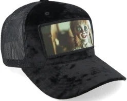 Velvet Caps-Scenes Anna Belle Velvet Black/Black A-frame Trucker -