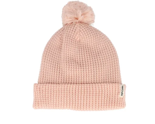 Pom Beanies-Rip Curl Anoeta Reg Beanie Dusty Pom - Blue