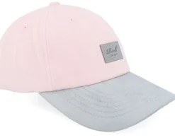 Dad Cap-Reell Arc Suede Cap Soft Pink Dad Cap -