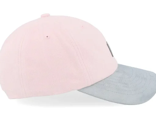 Dad Cap-Reell Arc Suede Cap Soft Pink Dad Cap -