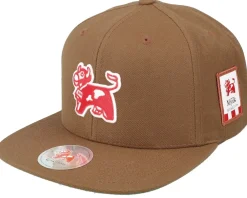 Snapback-Hatstore Arla Logo Side Patch Tan Snapback -