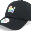 Dad Cap-Hatstore Arla Rainbow Cow Logo Black Dad Cap -