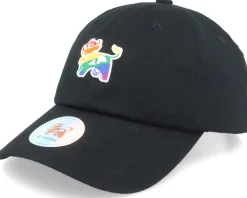 Dad Cap-Hatstore Arla Rainbow Cow Logo Black Dad Cap -
