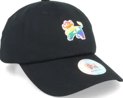 Dad Cap-Hatstore Arla Rainbow Cow Logo Black Dad Cap -