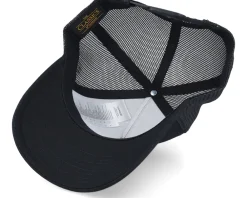 Trucker-Iconic Army Skull Patch Black A-frame Trucker -