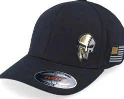 Flexfit-Army Head Army Skull Usa Gold Patch Black Flexfit -