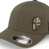 Sale Army Head Army Skull USA Olive Flexfit - Green