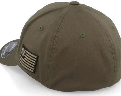 Sale Army Head Army Skull USA Olive Flexfit - Green