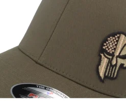 Sale Army Head Army Skull USA Olive Flexfit - Green