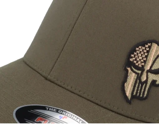 Sale Army Head Army Skull USA Olive Flexfit - Green