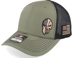 Sale Army Head Army Skull USA Olive Flexfit - Green