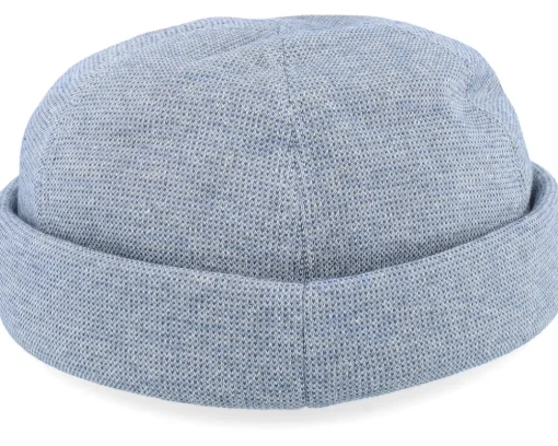 Sale MJM Hats Aron 41 Linen/Cotton Blue Docker -