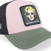 Trucker-Capslab Art Dead Star Black/Pink/Green A-Frame Trucker -