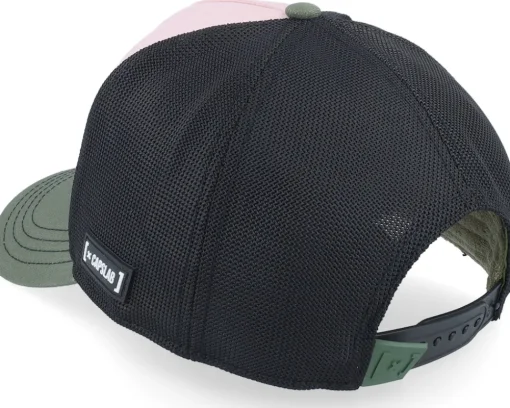 Trucker-Capslab Art Dead Star Black/Pink/Green A-Frame Trucker -