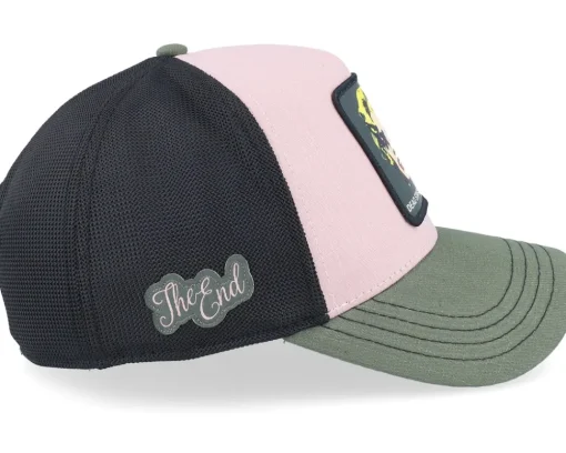 Trucker-Capslab Art Dead Star Black/Pink/Green A-Frame Trucker -