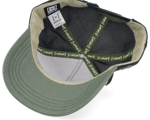 Trucker-Capslab Art Dead Star Black/Pink/Green A-Frame Trucker -