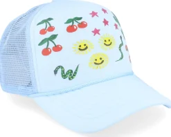Trucker-Mitchell & Ness Art Doodles Blue Trucker -