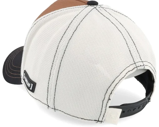 Best Capslab Art Mona Chica White/Brown/Black A-Frame Trucker -