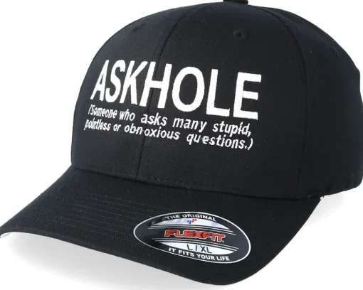 Online Iconic Askhole Black Flexfit -