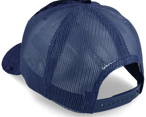 Velvet Caps-Calza Pennello Astronaut Velvet Navy A-frame Trucker -