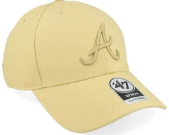 Best 47 Brand Atlanta Braves Mvp Light Gold Adjustable -