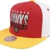 Snapback-Mitchell & Ness Atlanta Hawks Billboard 2 Hwc /Yellow Snapback - Red