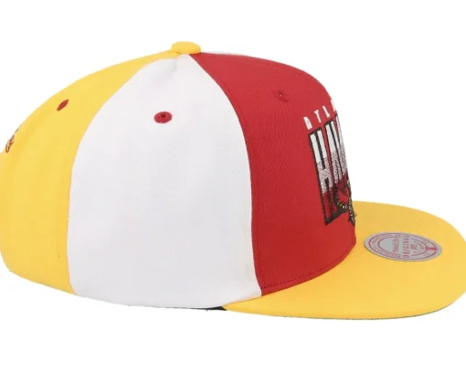 Snapback-Mitchell & Ness Atlanta Hawks Billboard 2 Hwc /Yellow Snapback - Red