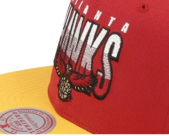 Snapback-Mitchell & Ness Atlanta Hawks Billboard 2 Hwc /Yellow Snapback - Red