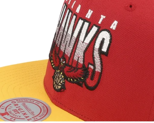 Snapback-Mitchell & Ness Atlanta Hawks Billboard 2 Hwc /Yellow Snapback - Red
