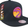 Snapback-Mitchell & Ness Atlanta Hawks High Grade Hwc Snapback - Black