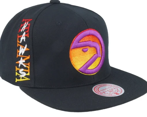 Snapback-Mitchell & Ness Atlanta Hawks High Grade Hwc Snapback - Black