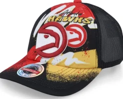 Trucker-Mitchell & Ness Atlanta Hawks Hyper Black Trucker -