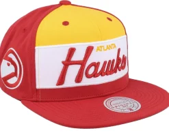 Snapback-Mitchell & Ness Atlanta Hawks Retro Sport Hwc Snapback - Red