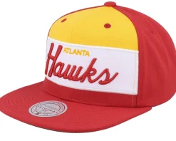 Snapback-Mitchell & Ness Atlanta Hawks Retro Sport Hwc Snapback - Red