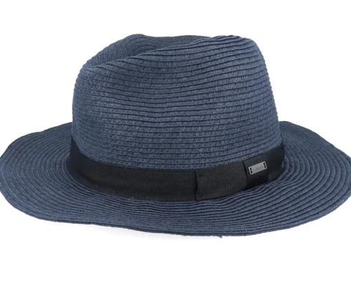 Fedora-Barts Aveloz Hat Navy Fedora -