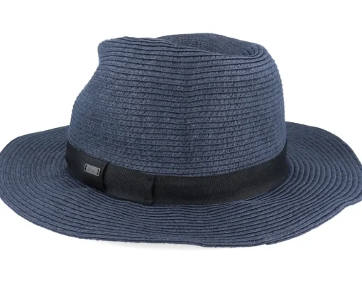 Fedora-Barts Aveloz Hat Navy Fedora -